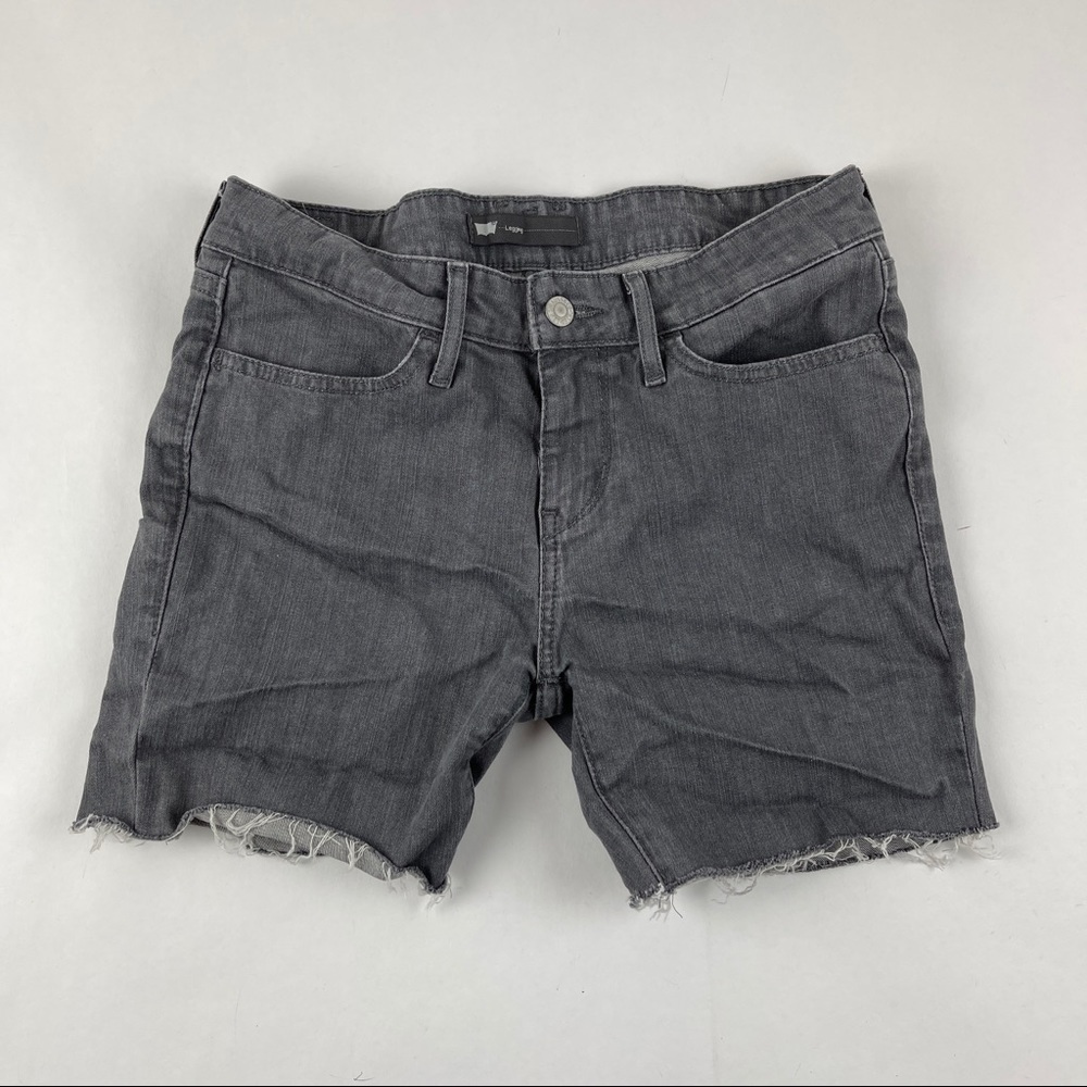 Levis Leggings Shorts Womens Gray Cut Off
